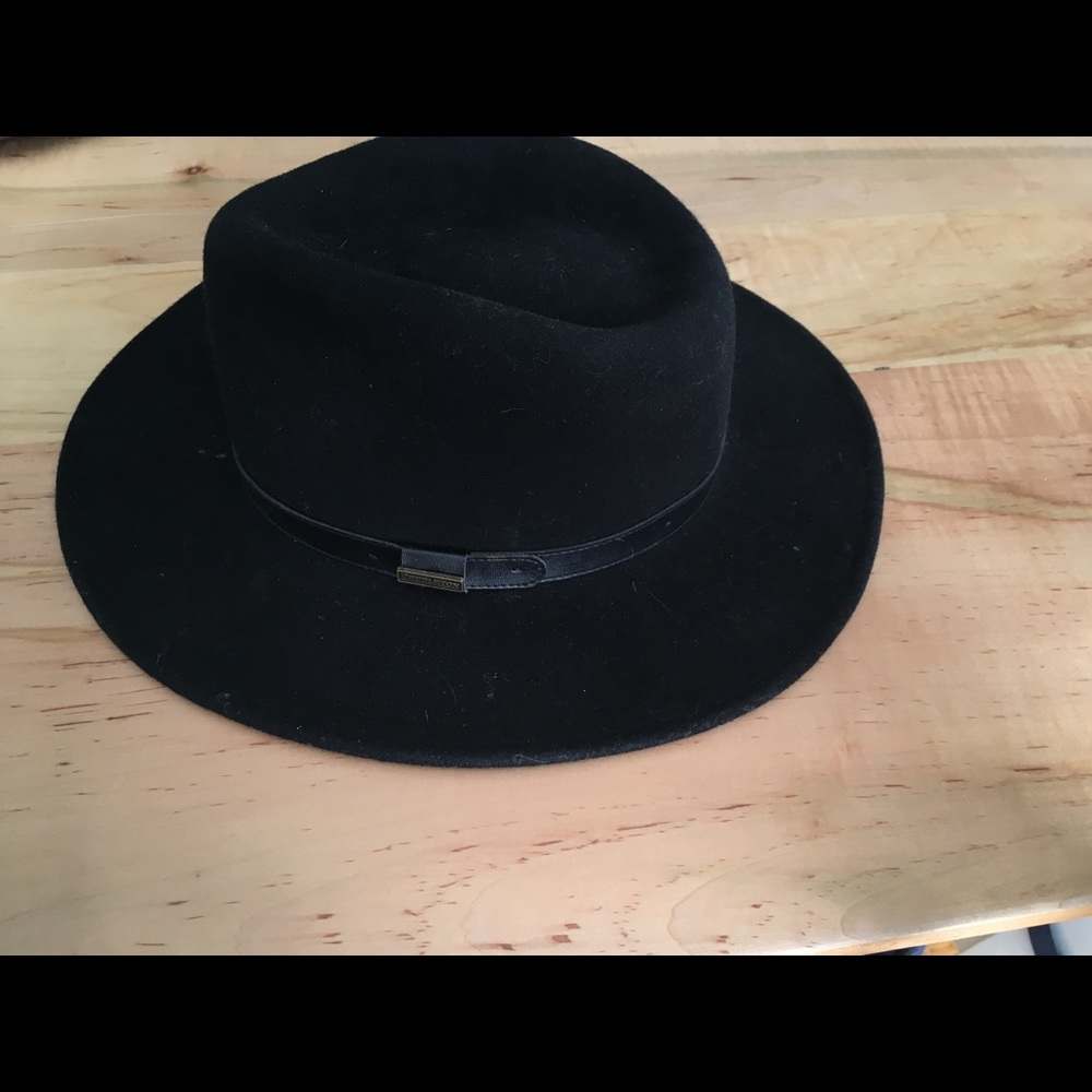 100% black wool Pendleton hat